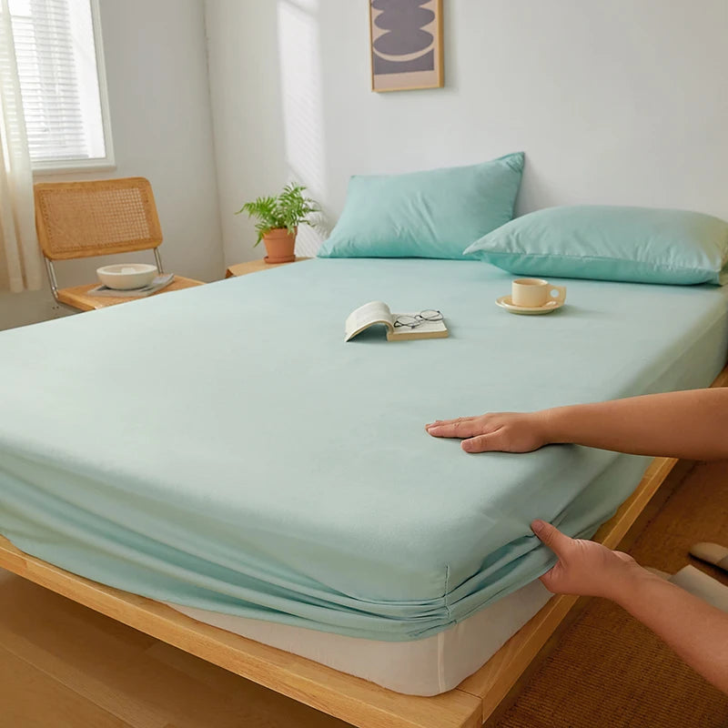 Drap-Housse Coton Uni Ajustable — Élastique Antidérapant | ILM
