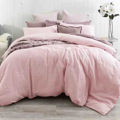 Housse de Couette Lin Lavé 220x240 Beige — Tons Naturels | ILM