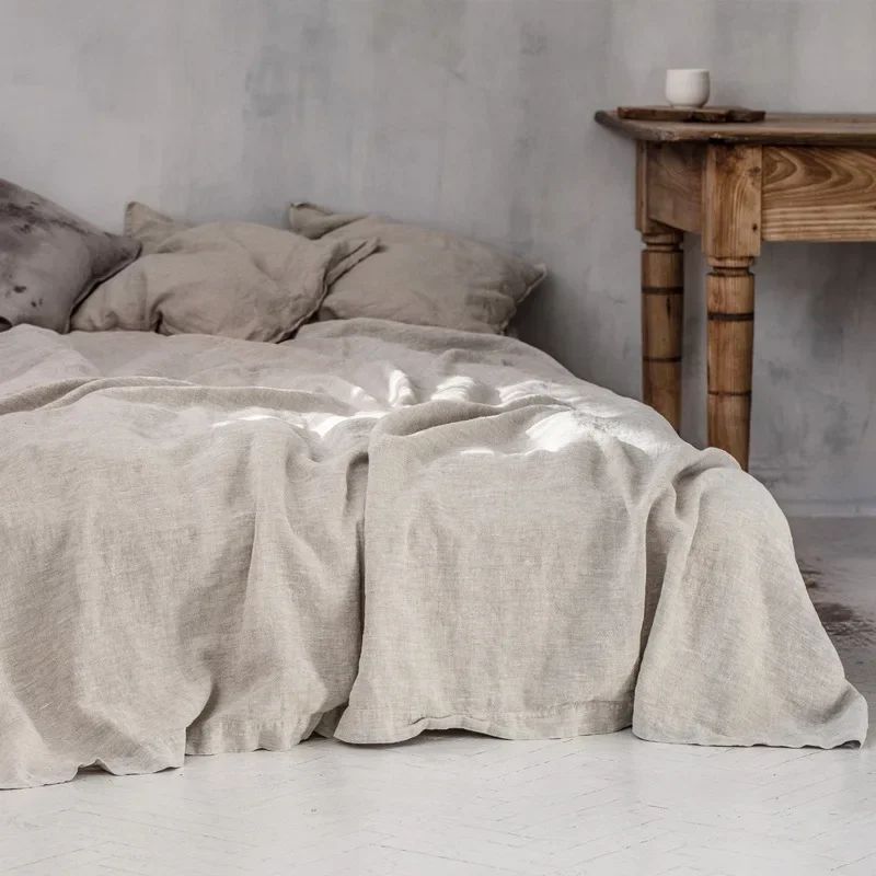 Drap Plat en Lin Lavé — 100% Lin Français