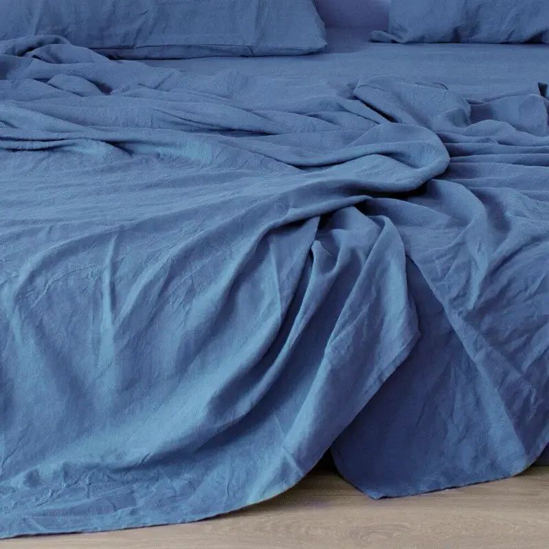 Drap Plat en Lin Lavé — 100% Lin Français