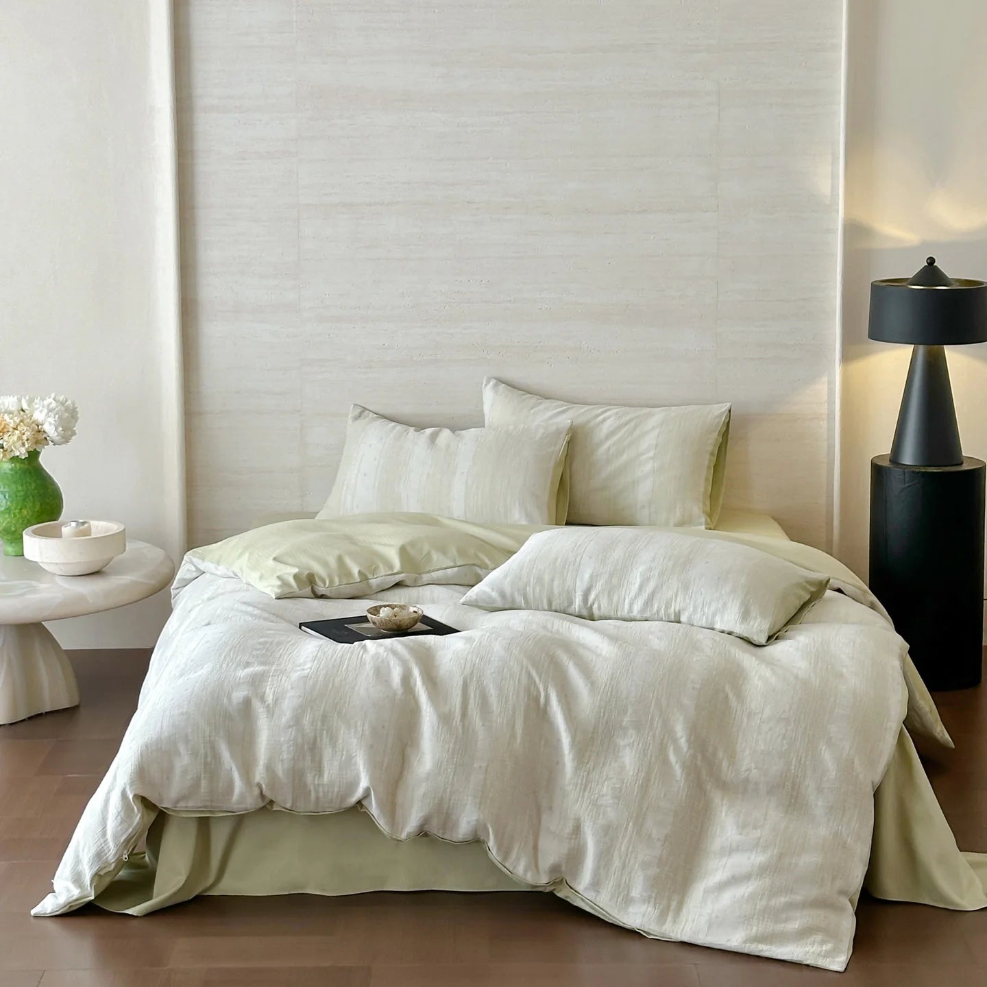 Parure de Lit en Gaze de Coton — 100% Coton Triple Gaze Lavée