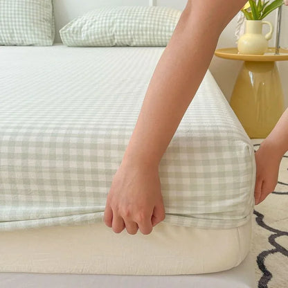 Drap-Housse Coton Lavé Antidérapant — Élastique Intégral | ILM