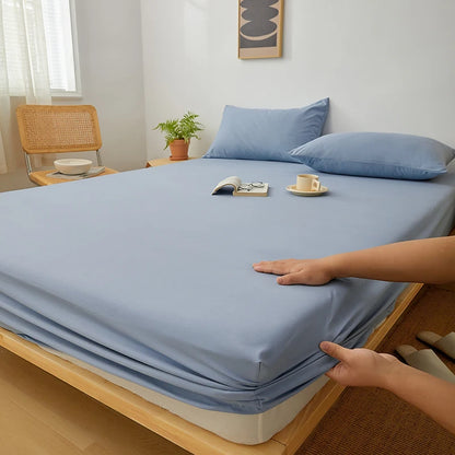 Drap-Housse Coton Uni Ajustable — Élastique Antidérapant | ILM