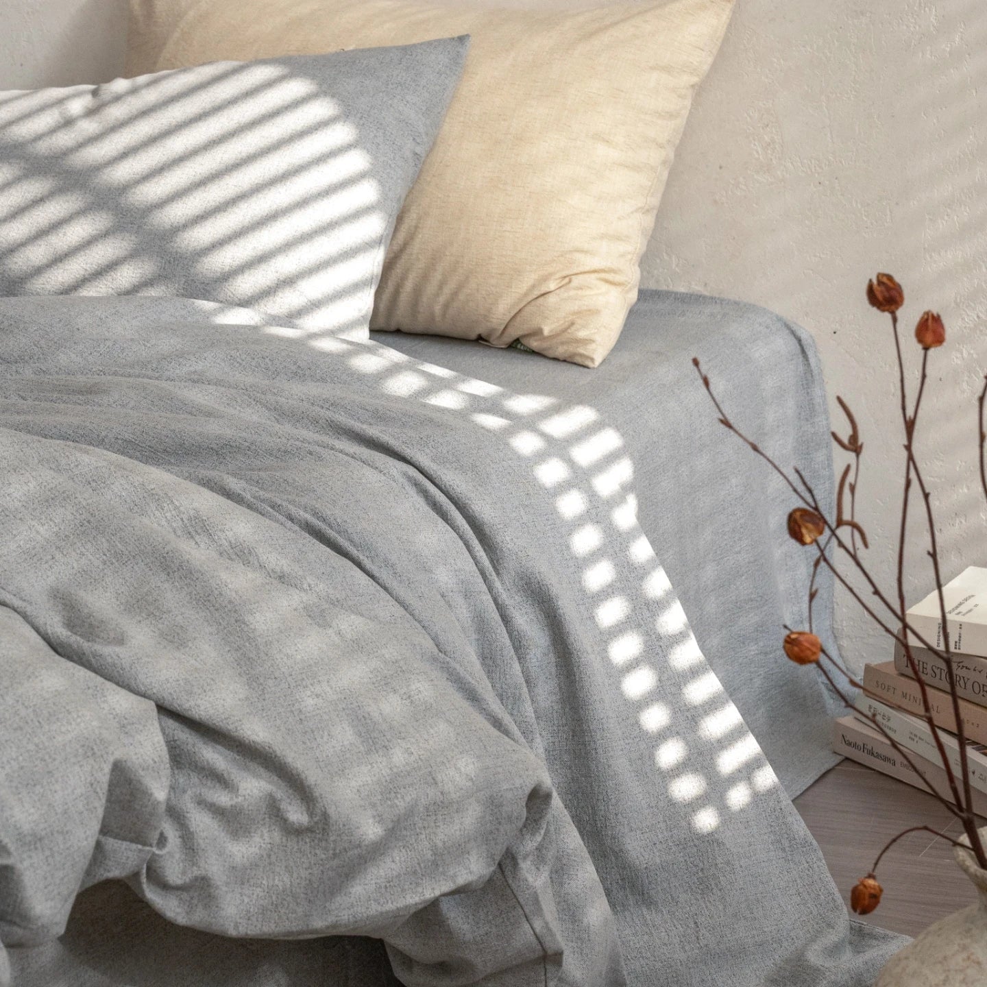 Parure de Lit Lin Lavé 100% — Housse, Drap & Taies Anti-Plis | ILM