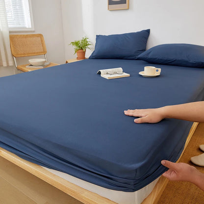 Drap-Housse Coton Uni Ajustable — Élastique Antidérapant | ILM