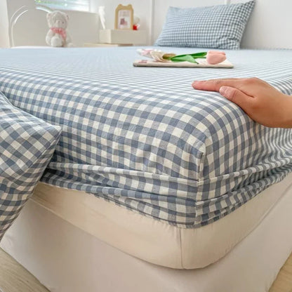 Drap-Housse Coton Lavé Antidérapant — Élastique Intégral | ILM
