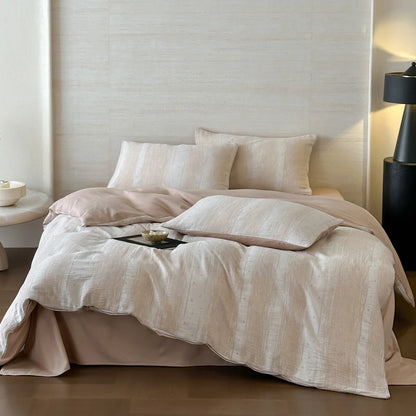 Parure de Lit en Gaze de Coton — 100% Coton Triple Gaze Lavée