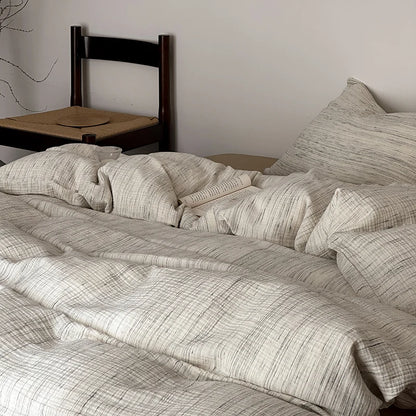 Parure de Lit en Double Gaze de Coton — 100% Coton Doux et Respirant