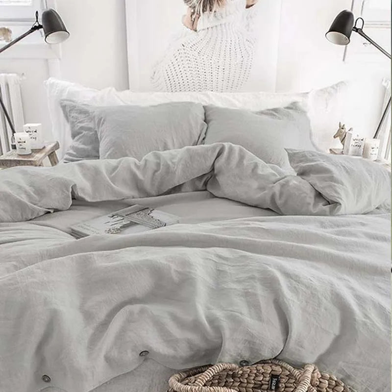 Housse de Couette Lin Lavé 220x240 — Lin Naturel
