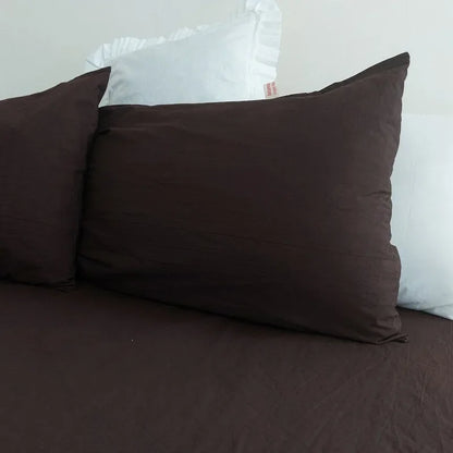 Taies d'Oreiller en Lin Lavé — Fermeture Enveloppe, 100% Lin