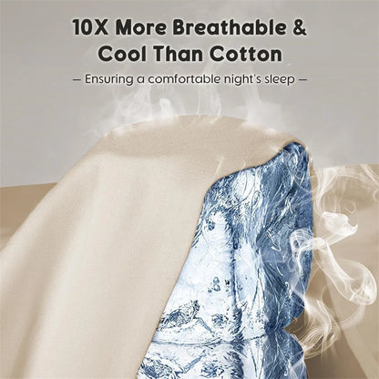 Parure de Lit Lin Lavé 100% — Housse, Drap & Taies Anti-Plis | ILM