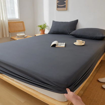 Drap-Housse Coton Uni Ajustable — Élastique Antidérapant | ILM