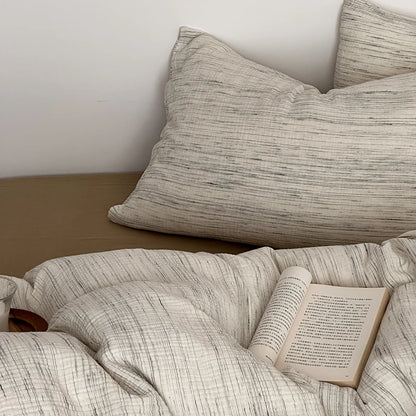 Parure de Lit en Double Gaze de Coton — 100% Coton Doux et Respirant
