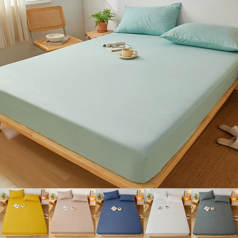 Drap-Housse Coton Uni Ajustable — Élastique Antidérapant | ILM