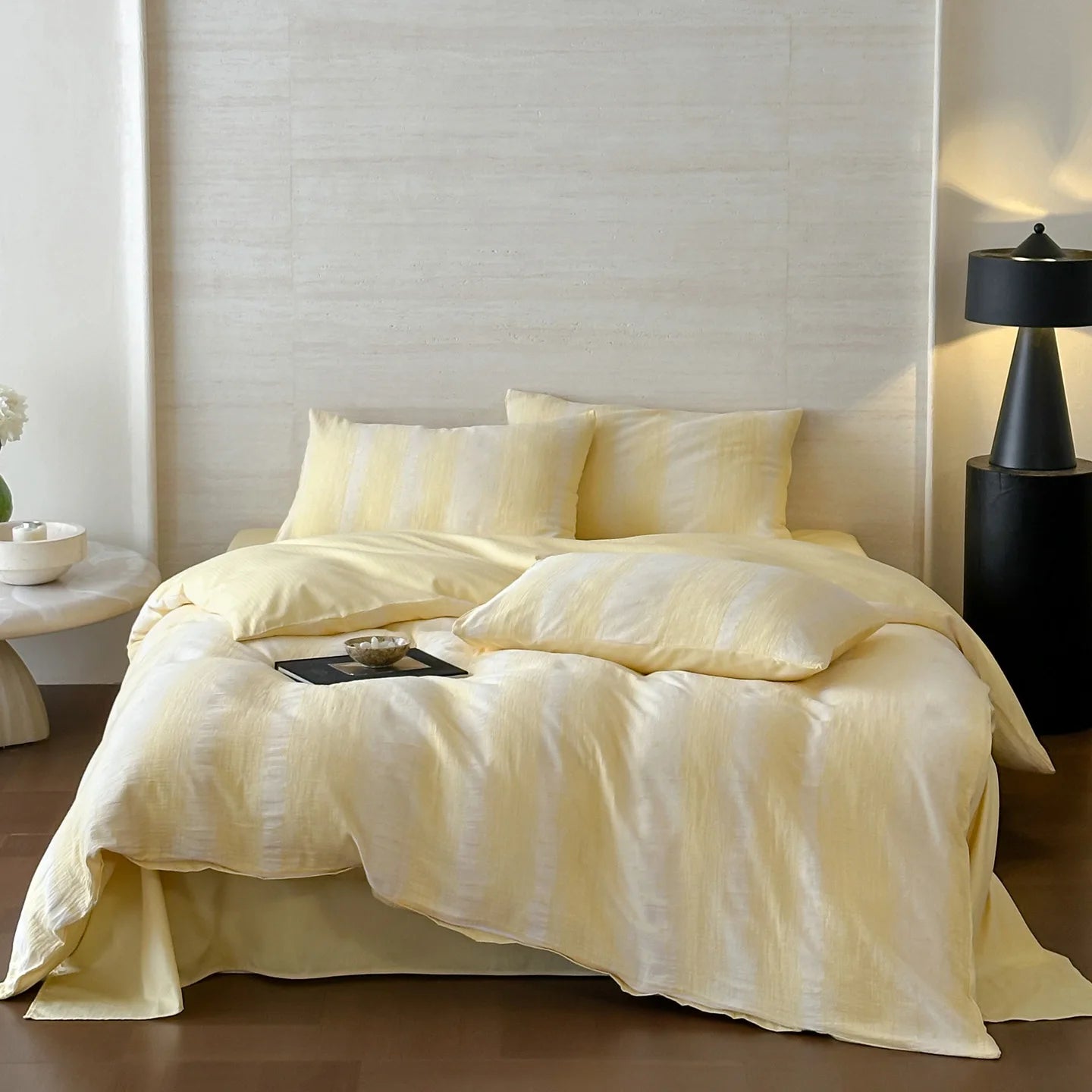 Parure de Lit en Gaze de Coton — 100% Coton Triple Gaze Lavée