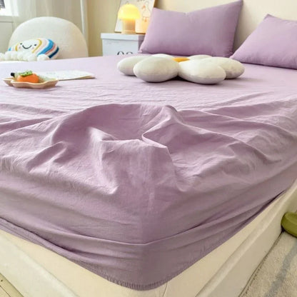 Drap-Housse Coton Lavé Antidérapant — Élastique Intégral | ILM
